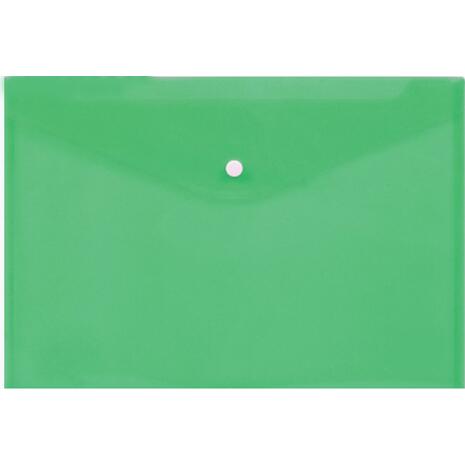 Φάκελος με κουμπί Deli PP Α4 διάφανος πράσινος